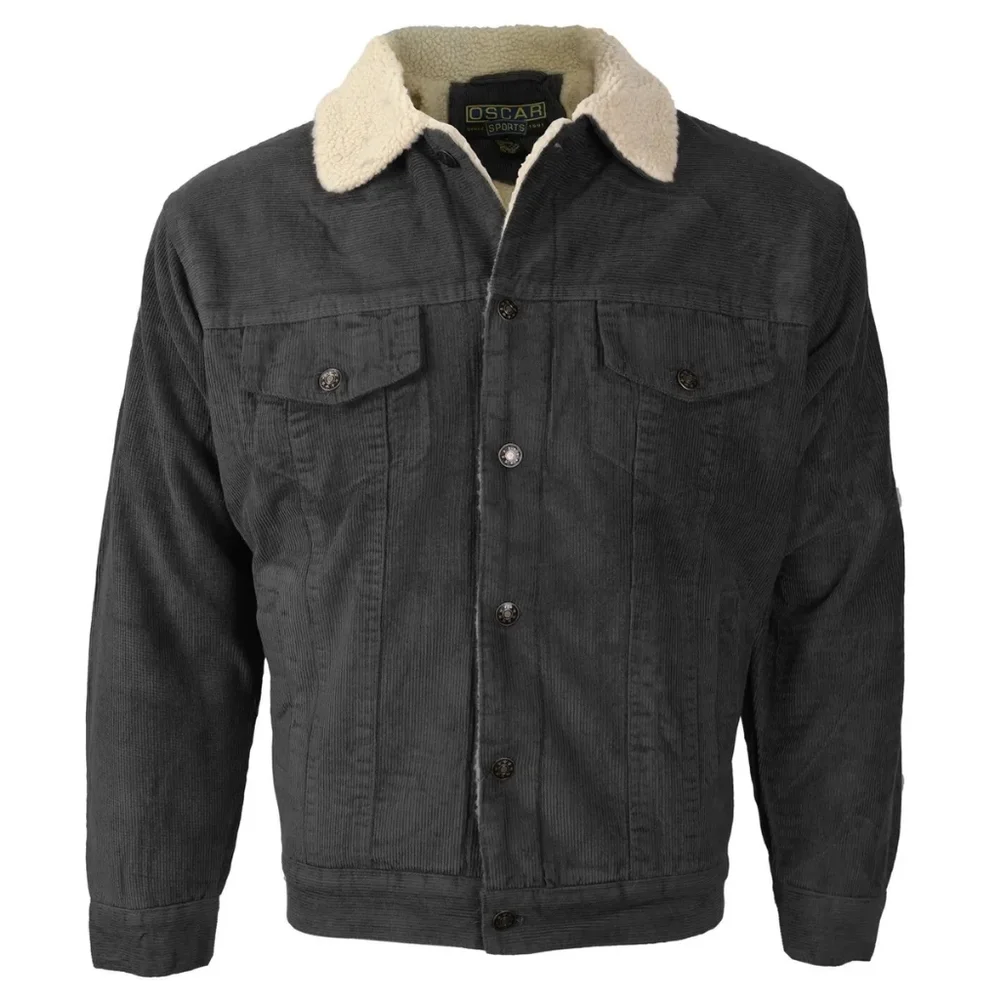 New w/ Tags Mens Thick Winter Fleeced Demin Button Jacket Multiple Sizes - Picture 1 of 3